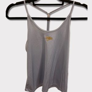 Nike slim fit tank top with logo on front